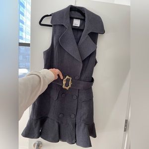 Acler blue denim dress